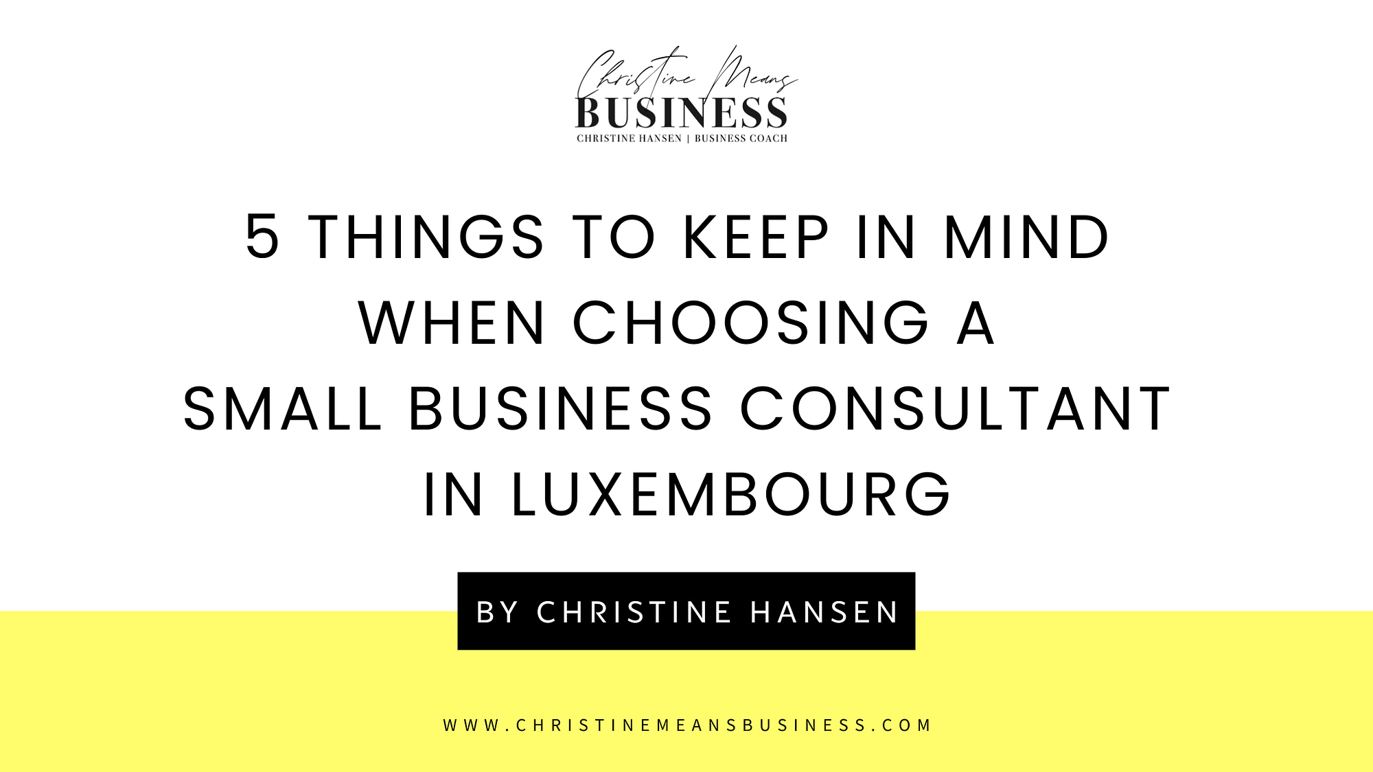 business consultant luxembourg