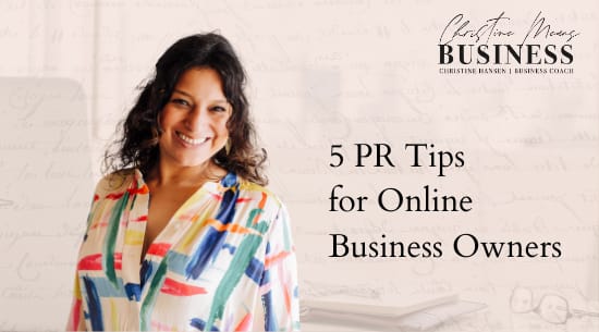 5 PR tips for online business owners