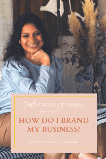 How do I brand my business?
