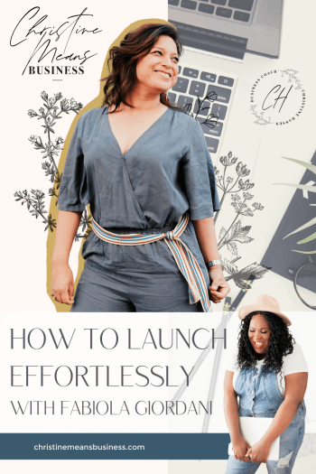 How to launch effortlessly in 2020 with Fabiola Giordani - Christine ...