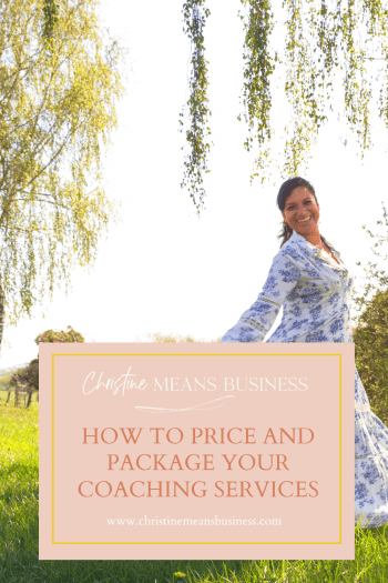 How to price and package your coaching services - the foundation