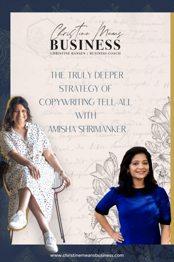 The truly deeper strategy of copywriting tell all with Amisha Shrimanker_pin